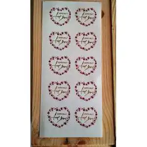 STICKERS ADESIVI EXPECIALLY FOR YOU LOVE (10PZ) 2