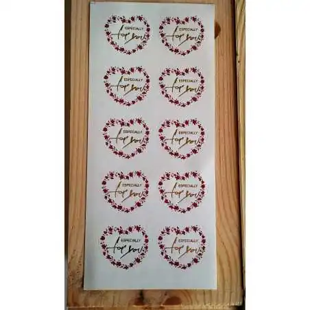 STICKERS ADESIVI EXPECIALLY FOR YOU LOVE (10PZ)