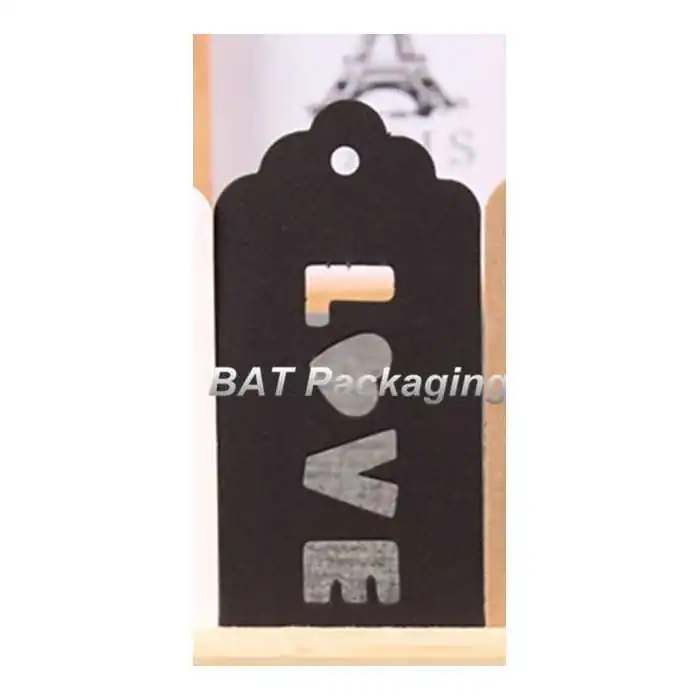 TAG ETICHETTE LOVE NERO (10PZ)