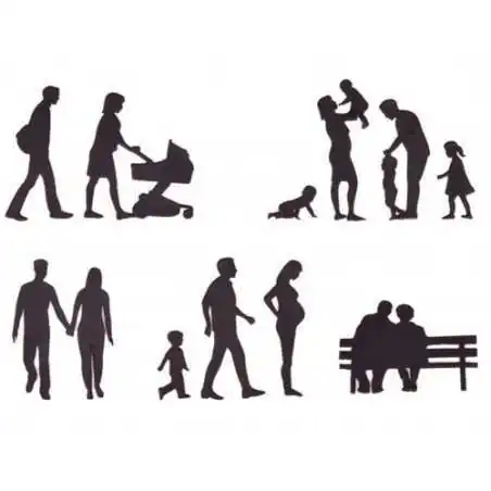 TAGLIAPASTA FAMIGLIA SILHOUETTE PATCHWORK