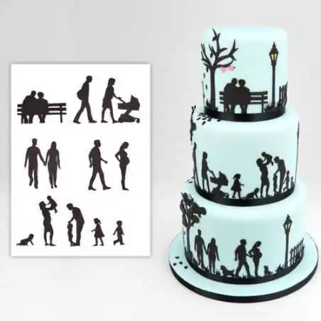 TAGLIAPASTA FAMIGLIA SILHOUETTE PATCHWORK