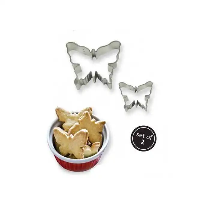 SET 2 TAGLIABISCOTTI FARFALLE PME
