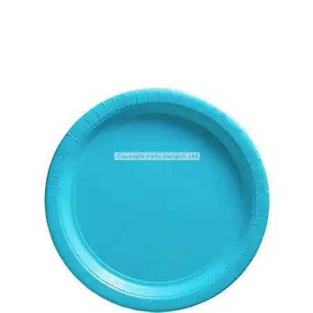 PIATTINI DI CARTA TURCHESE DESSERT PARTY 18CM (8PZ)