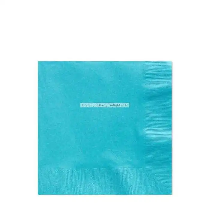 TOVAGLIOLINI DI CARTA TURCHESE PARTY 25CM (20PZ)