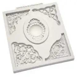 STAMPO SILICONE CORNICI DECORATE  E CAMEO KATY SUE