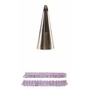 PUNTA INCRESPATURA SINGOLA GRANDE PROFONDA N.70 PME FRILL SUPATUBE Decorazioni dolci e Cupcakes con Sac a Poche
