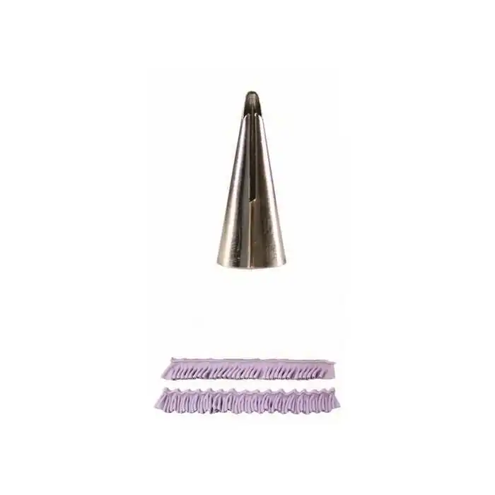 PUNTA INCRESPATURA SINGOLA GRANDE PROFONDA N.70 PME FRILL SUPATUBE Decorazioni dolci e Cupcakes con Sac a Poche