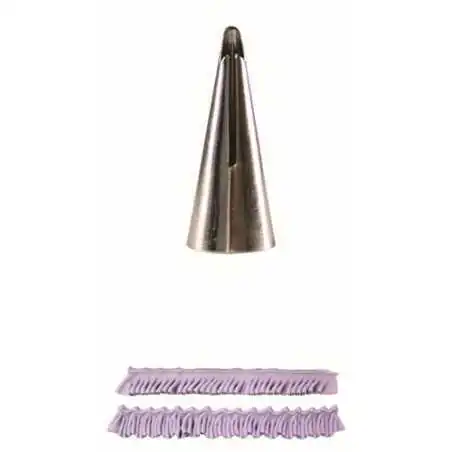 PUNTA INCRESPATURA SINGOLA GRANDE PROFONDA N.70 PME FRILL SUPATUBE Decorazioni dolci e Cupcakes con Sac a Poche