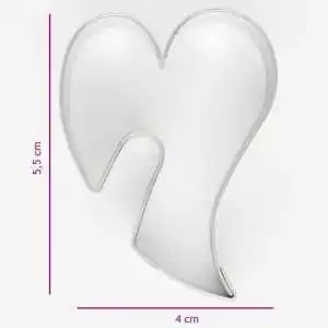 TAGLIABISCOTTI CUORE DECORATIVO  (5,5CM) 2