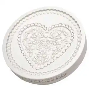 STAMPO SILICONE CUORE IN PIZZO KATY SUE 2