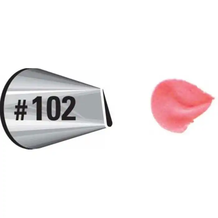 Beccuccio n. 102 Petalo PIccolo Wilton Decorazioni dolci e Cupcakes con Sac a Poche