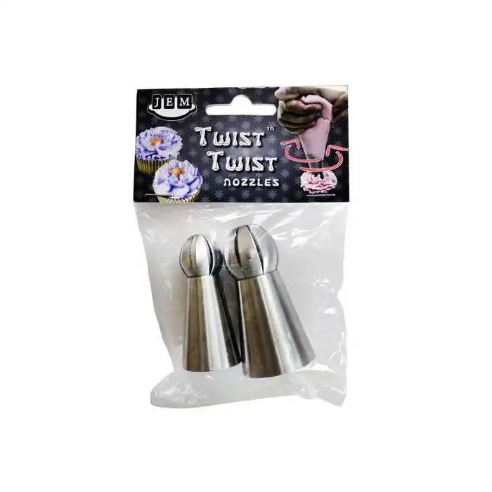 SET 2 BECCUCCI 14T 15T TWIST TWIST JEM Decorazioni dolci e Cupcakes con Sac a Poche