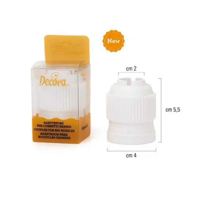ADATTATORE PER CORNETTI 3D DECORA Decorazioni dolci e Cupcakes con Sac a Poche