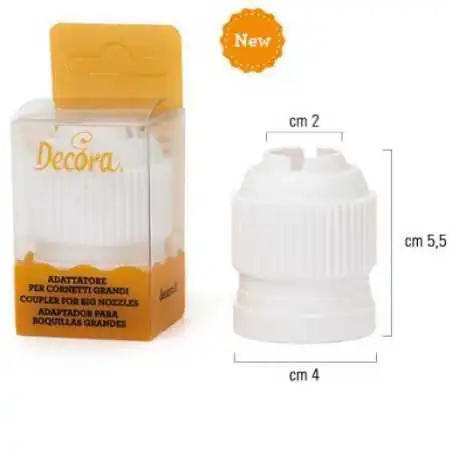 ADATTATORE PER CORNETTI 3D DECORA Decorazioni dolci e Cupcakes con Sac a Poche