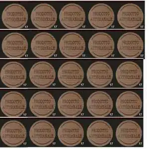 STICKERS ADESIVI PRODOTTO ARTIGIANALE AVANA (10PZ) 2