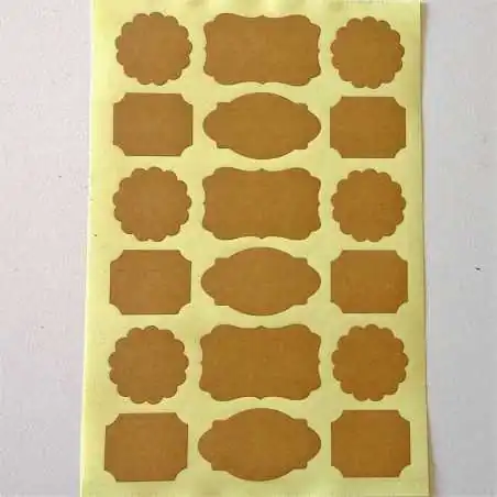 STICKERS ADESIVI CORNICI AVANA (18PZ)