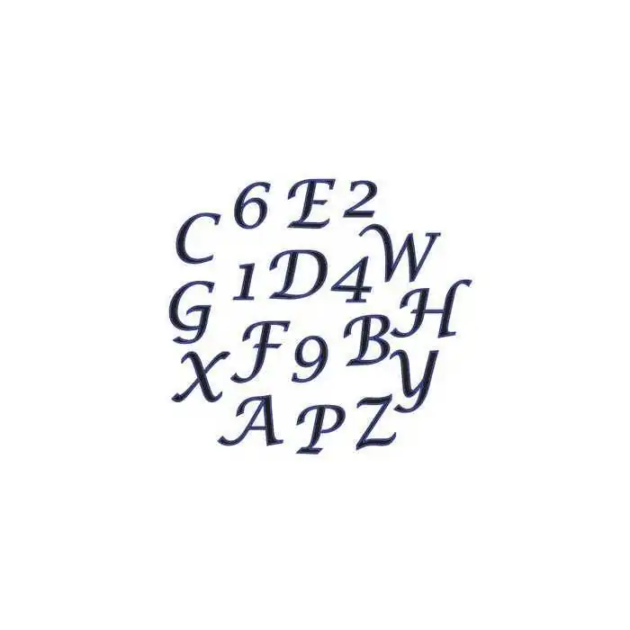 TAGLIAPASTA ALFABETO E NUMERI MAIUSCOLO ITALIC TAPPITS FMM
