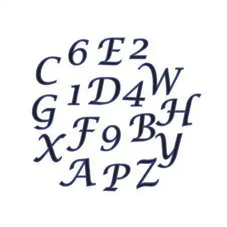 TAGLIAPASTA ALFABETO E NUMERI MAIUSCOLO ITALIC TAPPITS FMM