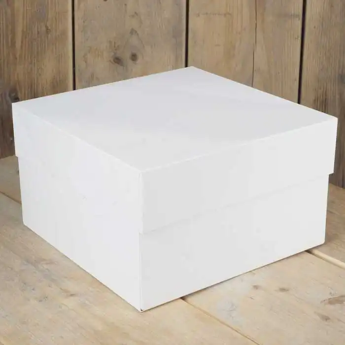 SCATOLA PER TORTE 35X35X15CM BIANCA FUNCAKES