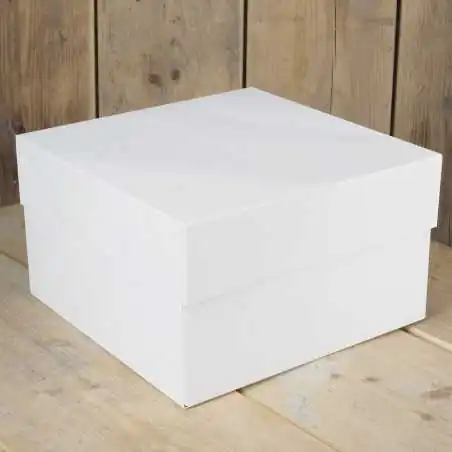SCATOLA PER TORTE 35X35X15CM BIANCA FUNCAKES