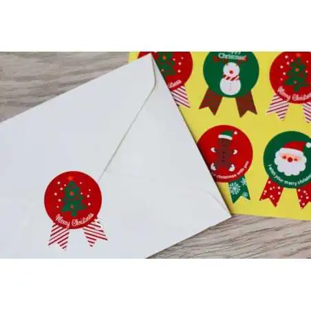 STICKERS ADESIVI HAPPY CHRISTMAS (8PZ)