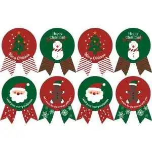 STICKERS ADESIVI HAPPY CHRISTMAS (8PZ)