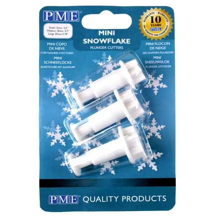 SET MINI FIOCCO DI NEVE TAGLIAPASTA AD ESPULSIONE (3PZ) PME