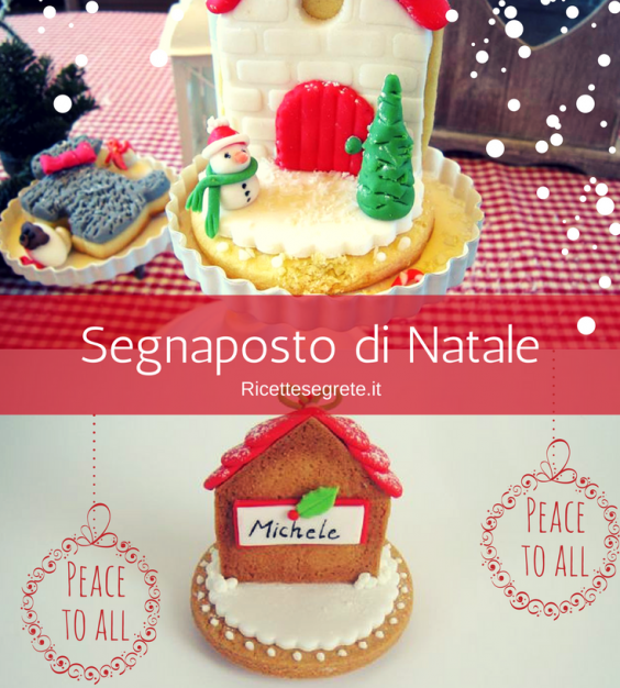 Segnaposto di pasta frolla per il prossimo Natale