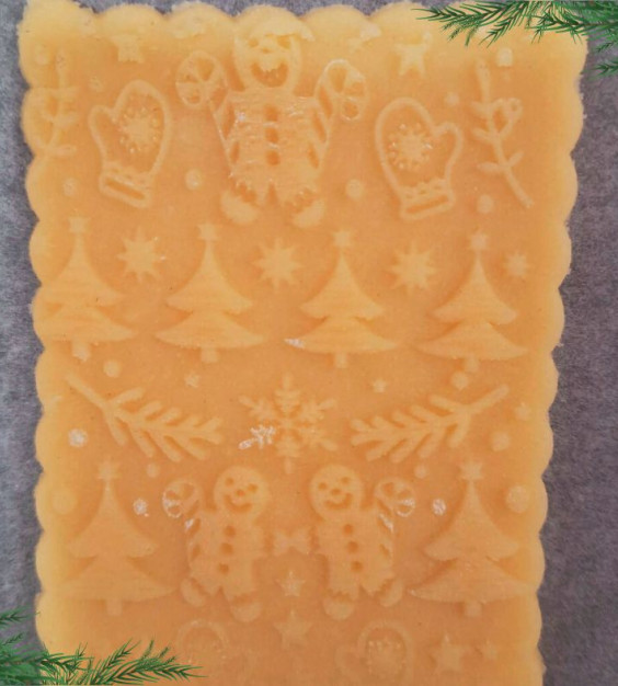 Biscotti di pastafrolla a bassorilievo